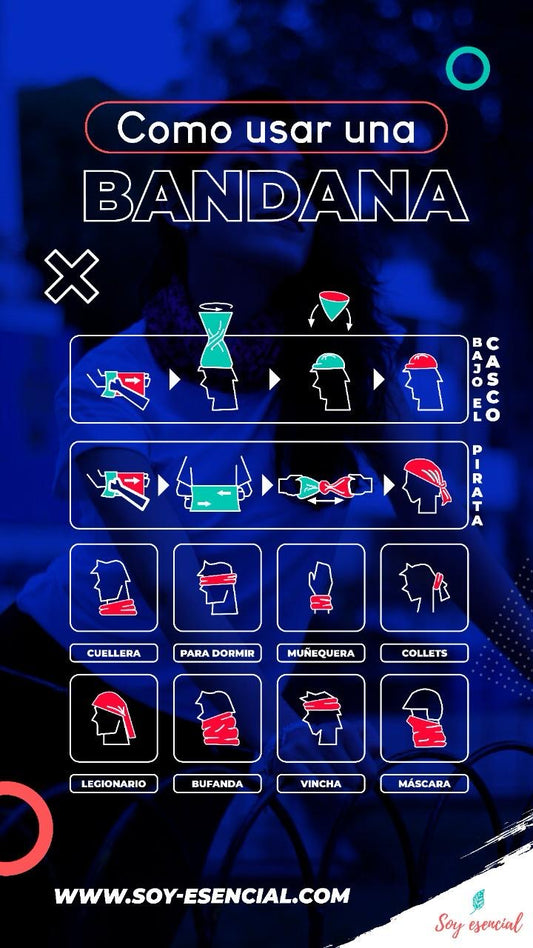 1 bandana, 10 formas de uso